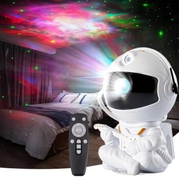 Astronaut Galaxy Projector Night Light – Starry Sky Lamp with Remote & 360° Rotation