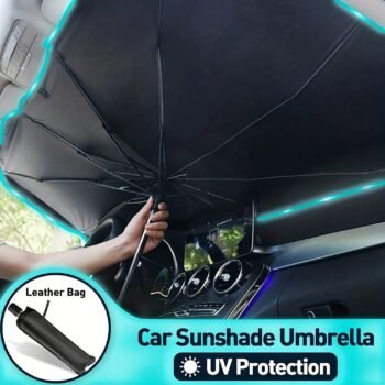 Foldable Windshield Umbrella Sunshade – UV & Heat Protection Car Front Window Cover